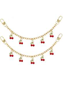 Women Shoulder Crossbody Bag Underarm Cherry Bag Purse Charm Bag Chain Charm Bag Purse Charm Chain Strawberry Bag Decoration Accessories Cherry Decorative Bag Chain Charms Purse Extender Replacement Extension Chain Decorative Bag Strap Chain Straps Charms For Handbag Tote Crossbody Shoulder Bag For Women's Shoulder Bag - Zinc Alloy Bag Chain Charm Bag Decoration Chain Pendant Decorative Bag Chain Charms Accessories - Multicolor - View 16