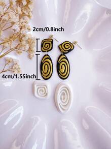 2pcs Classicism Clay Cutter | Elements Clay Cutter | Boho Clay Cutter | Flower Cutters For Earring Making | Clay Earring Cutters | Polymer Clay Tools |Polymer Clay Cutter For Jewelry Making | Jewelry Making Kits - White - View 4