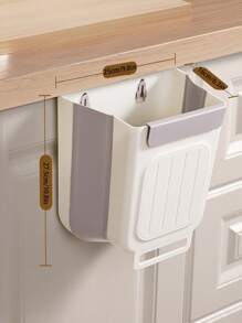 1 件适用于厨房橱柜门的悬挂式折叠垃圾桶，悬挂式厨房垃圾桶，壁挂式食物垃圾桶容器，适用于浴室厨房橱柜书桌抽屉卧室的垃圾袋架，多功能浴室垃圾桶，橱柜悬挂式垃圾存储，无需弯腰，汽车垃圾存储，厨房，家庭 - 彩色 - 查看 6