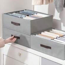 1PC Closet Storage And Storage System - Multi Grid Storage Box, Double Row Storage, Suitable For Storing Underwear, Underwear, Socks, Shirts, Sweaters, Pants, Etc. In Cloakrooms And Bedrooms