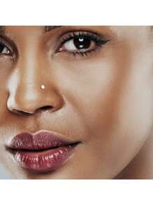 12 件蛋白石 CZ 锆石唇环女式男式 16G 不锈钢唇钉耳环软骨前螺旋耳屏耳环梦露美杜莎穿孔珠宝 - 唇釘 - 查看 7