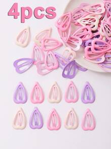 100 piezas/50 piezas/20 piezas/10 piezas/4 piezas Pinzas para el cabello de metal con estilo para niña en variados colores de moda y alegría, adecuadas para la vida diaria, el peinado recogido, la decoración, regalo ideal de vacaciones en las cuatro estaciones, de colores aleatorios