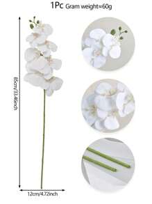1 件/2 件/4 件 33.46 英寸人造蝴蝶兰 人造兰花茎植物家居婚礼装饰