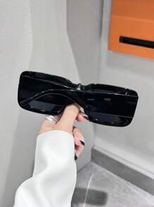 1 Pair Vintage Rectangular Sunglasses For Women & Men, Fashion Design For Fishing, Sports, Vacation, Driving, Street, Beach, UV Protection, Outdoor Activities, Golf, Festivals, Hiking, Parties, Sun Protection