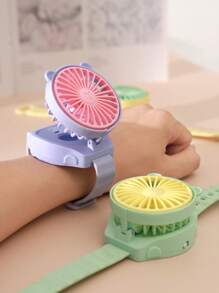 AOYI 带腕带的迷你电池风扇，小型便携式个人风扇，适合海滩配件，手表形旅行风扇，适合儿童男孩女孩室内室外，不含电池 - 彩色 - 查看 8