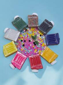 40000pcs Water Absorbing Gel Beads/Bubble Beads, With A Diameter Of 1-2mm Before Water Absorption, Can Expand To A Diameter Of 7-8mm After Water Absorption, Can Keep Water For A Long Time, And Can Be Used For Vase Filling And Soilless Cultivation, As Well As Christmas, Halloween, Thanksgiving Decoration, Wedding Center Decoration Gifts Birthday Graduation