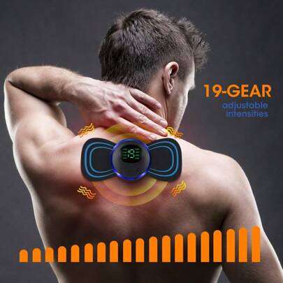 Miếng dán massage xung điện cổ, máy massage điện mini cầm tay EMS, máy massage cổ điện thông minh, phụ kiện thể dục, thể thao, phòng tập thể dục, tập luyện tại nhà, thiết bị thể dục, thể dục tại nhà