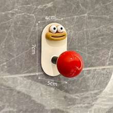 Dopamine Bathroom Hook, Plastic Wall Mounted Towel Rack, Non Perforated Strong Load-Bearing Adhesive Hook, Household Wall Mounted Bathroom Towel Adhesive Hook, Casual Style, Easy To Install, Strong Load-Bearing Adhesive Hook, Used For Household Use.