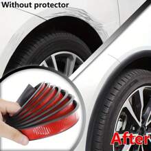 1pc Matte PVC Wheel Arch Guard, Scratch And Collision Protective Strip, Front Collision Protective Strip, Car Scratch Protector, Car Protective Sticker