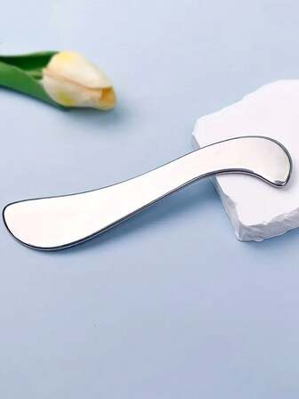 1件装不锈钢身体刮痧工具：全身刮痧肌肉刮刀，金属按摩器，物理皮肤按摩放松工具，男女皆宜