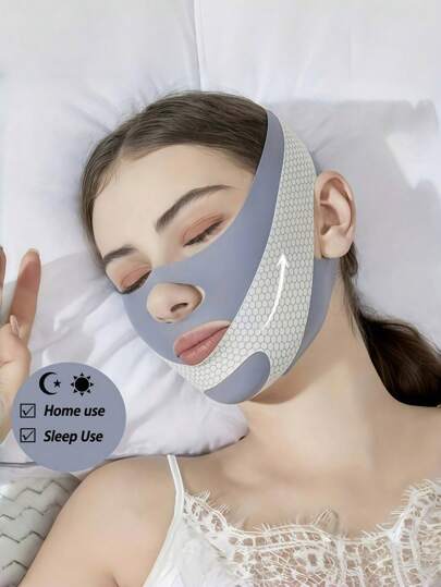Máscara facial transpirable - Herramienta facial reutilizable, diseños y estampados aleatorios, con diamantes y mariposas, para mujeres y hombres - Para retención del mentón, máscara ajustable, correa de mentón reutilizable para mujer transpirable y sin costuras con forma de V para dormir, hacer ejercicio y yoga, ligera, transpirable y sin arrugas para usar. Esencial del cuidado de la piel gótica y los viajes de estilo Y2K, fácil de transportar, set para viajes, regalo para mujeres y niñas, estilo de verano, regalo de regreso a la escuela