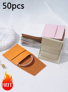 1/10/50pcs Soft PU Leather Jewelry Pouches, Jewelry Gift Bags, Wedding/Birthday/Party/Holiday Gift Packaging Bags For Earrings, Bracelets, Necklaces - C1 - View 12