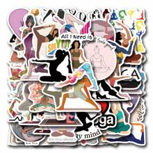 55PCS Sports Yoga Stickers Aesthetic Vinyl Stickers High Quality Stickers Decals Scrapbook,Journaling,Laptop,Bumper,Skateboard,Water Bottles,Computer,Phone Stickers Can Bring A Lot Of Fun To Your Life,The Perfect Gift For Adults