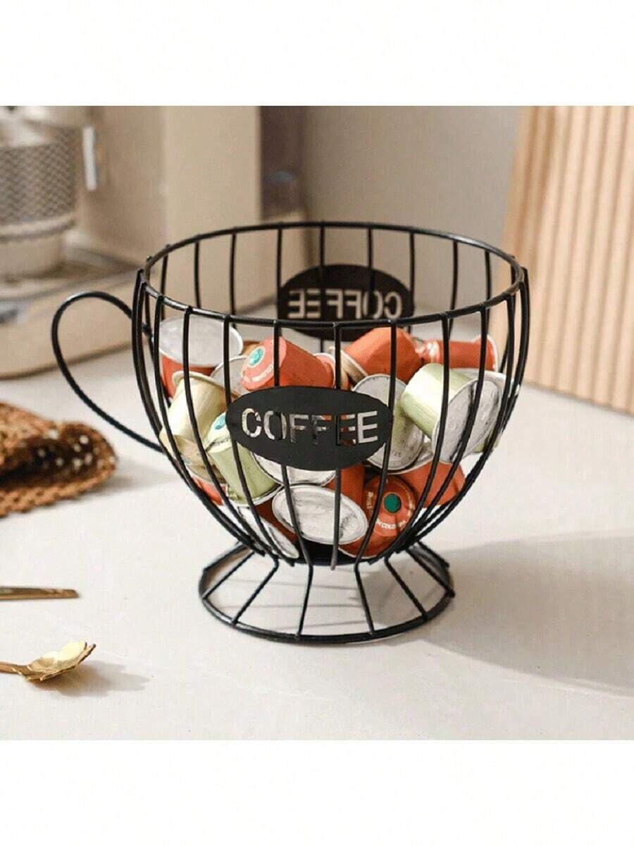 1 pieza Estantería para cápsulas de café de estilo nórdico, organizador de lujo para aperitivos y dulces para el hogar, para exhibición en cafés y bares