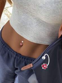 Un seul Vis de nombril en argent sterling S925 anti-allergique, boule de forage clignotante, boule poilue, tige coudée, clou de nombril en forme de C pour femmes. Le meilleur cadeau pour la petite amie, la mère, les sœurs