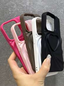 VRNOEI Husă de lux cu model de inimă 3D compatibilă cu Iphone 15 14 13 12 11 Pro Max, accesoriu moale pentru husă din spate rezistentă la șocuri compatibilă cu Iphone 14 15 Plus