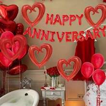 5 sztuk małych balonów haczykowych w kształcie serca, dekoracja na przyjęcie walentynkowe z okazji Dnia Matki, tło ceremonii ślubnej, rekwizyty fotograficzne