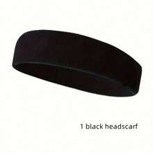 Set Of Unisex Sports Headbands And Hand Straps - 1-3 Pieces, Solid Color, Medium Stretch Polyester, Sweat-Absorbent Sports Gear, Suitable For Running, Yoga, Outdoor Activities, Basketball, Volleyball, Badminton - Not Charged