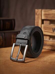 1条男士PU皮腰带，适合休闲、商务、夏季送礼，也适合学校休闲、商务场合、送给男友、丈夫、父亲等男士的礼物，日常佩戴，时尚百搭，适合青少年、户外、度假、运动、旅行、街头、波西米亚风、复古秋季、万圣节等秋冬季配饰，适合青少年、青年、男士，休闲、户外、运动、度假、毕业礼物、生日礼物、日常佩戴。