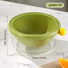 1 chiếc giỏ thoát nước hai lớp, giỏ rửa trái cây và rau củ mini dễ thương cho nhà bếp, đĩa đựng trái cây thanh lịch cho phòng khách - Nhiều màu - Xem 16