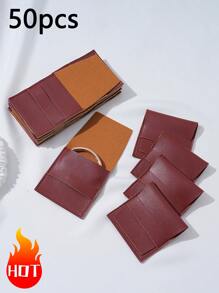 1/10/50pcs Soft PU Leather Jewelry Pouches, Jewelry Gift Bags, Wedding/Birthday/Party/Holiday Gift Packaging Bags For Earrings, Bracelets, Necklaces - C1 - View 10