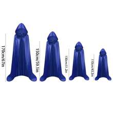 1 Peça Manto da Morte do Ceifador Adulto em Tecido de Cetim, Capa de Vampiro Mago, Acessório de Fantasia para Boate e Bar