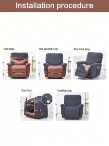 1/2/3pcs Set, Solid Color Milk Silk Stretch Thickened Sofa Cover, Waterproof Elastic, Dustproof Washable, Massage Chair Cover, Multiple Colors Available, Home Appliances, Modern Minimalist All Season Anti-Slip Sofa Slipcover, Pet-Friendly Home Decor - Burgundy - View 6