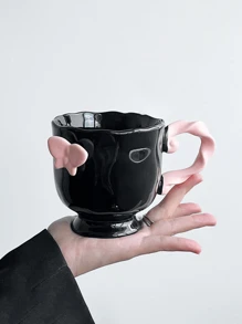 1pc keramische romantische vlinderbeker, hoogwaardige Scandinavische stijl niche creatief ontwerp mok, kantoor koffiekopje, ontbijtkopje, latte/Americano kop, melkkopje, geschikt als cadeau voor vrouwen en gezinnen
