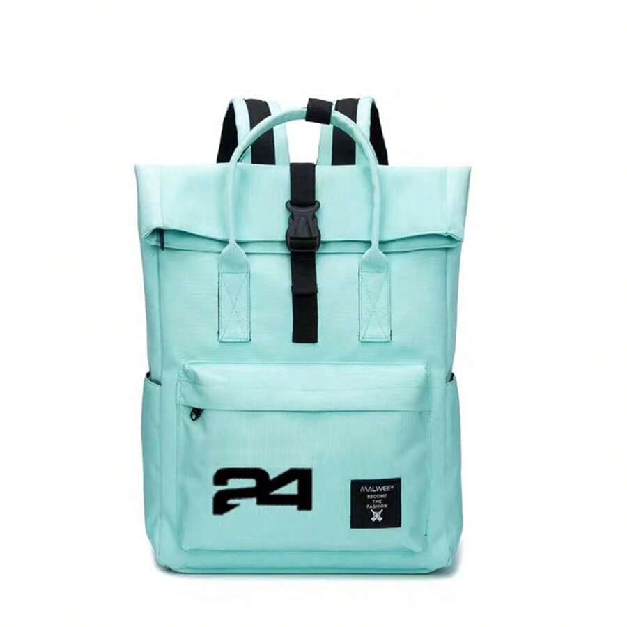 24 Large Capacity Shoulder Backpack Durable Travel Hand And Shoulder Back Dual Purpose Sports Bag For Men And Women - Mint Green - View 1