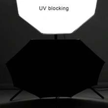 Portable Folding Umbrella UPF50+ Sunscreen 6 Ribs Waterproof 190T Umbrella Cover Dual-Purpose Capsule Umbrella With Storage Box Iron Handle Iron Shaft Iron Frame Leisure Style Manual Opening And Closing Are Suitable For Holiday Gifts.