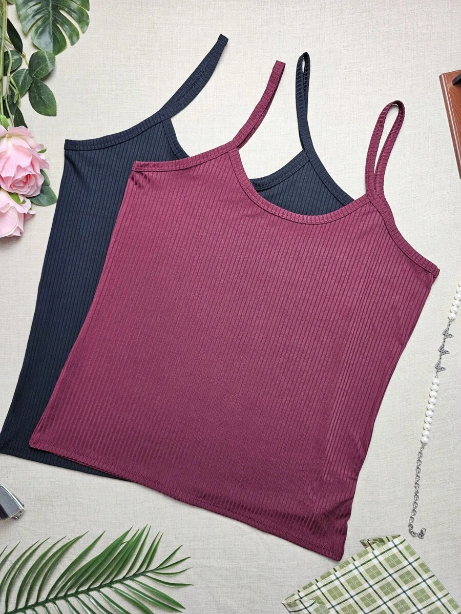 Simple Casual Regata Plus Size G1 Veste 48/50 - G1 Vest KIT2 Black + Wine Red - View 1