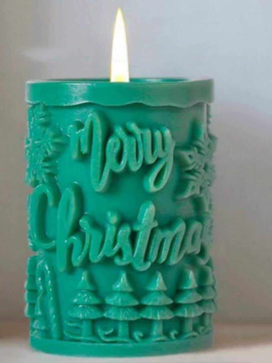 1pc New Miniature Tree Cylinder Silicone Candle Mold DIY For Festival Atmosphere Aromatherapy Desk Decor Accessory