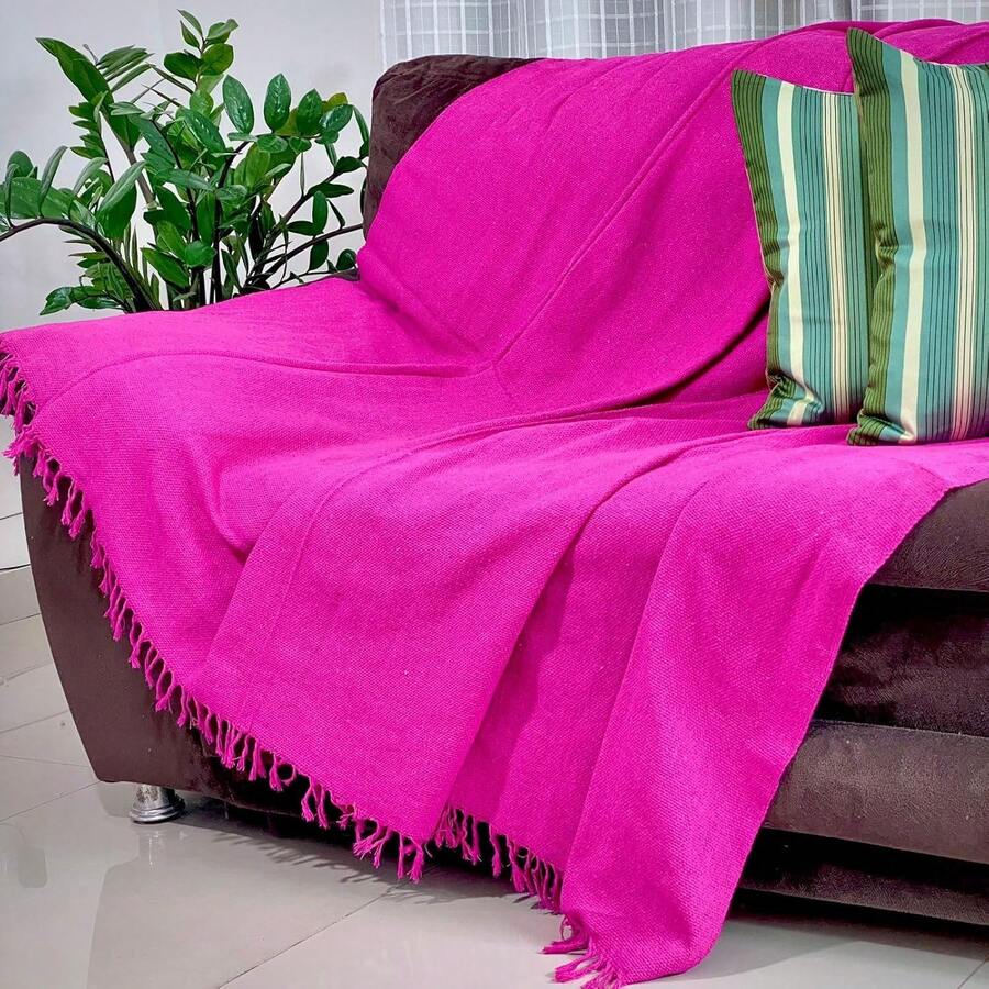 Kit 2 Blankets 2.20X2.90 Meters Luxurious King - Hot Pink - View 1