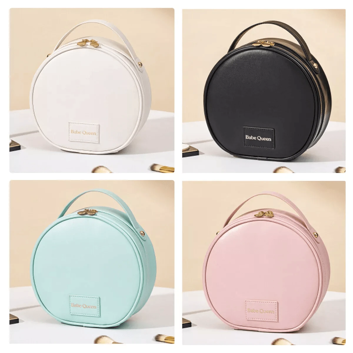 NetHong Travel Make Up Bag Vanity Case Box Cosmetic Nail Tech Storage Beauty Bags UK` - Multicolor - View 1