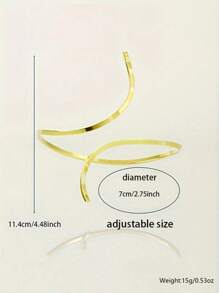 1pc Fashion S-Shape Anklet, Elegant Vintage Layered Design, Suitable For Girls Daily Wear And Holiday Gifts