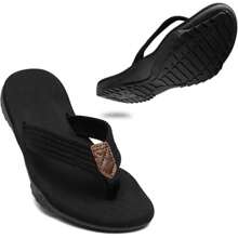 Men Flip Flop Sandals Comfortable Flip Flops Men Summer Beach Pool Shower Shoes - Black - View 7