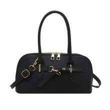1pc Mode Vrouwen Tas Leren Handtas Vintage Casual Schoudertas Voor Dames Designer Zakelijke Stijl Vrouwelijke Top-Handvat Tassen Solide Eenvoud Wilde Afspraak Shell Tas Hoge Kwaliteit Vrouwen Koerierstas Om Te Werken Winkelen Pendelen Daten Wit Zwart Roze Zilver Groen Khaki