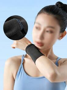 1pc Ice Silk Sports Wrist Strap, Cooling Wrist Support For Men & Women, Fitness Weightlifting Sweat-Absorbing Breathable - Multi-Color Gym Accessories - Multicolor - View 4