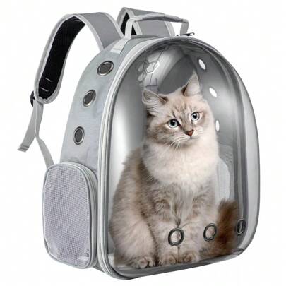 Trintion PetLux Deluxe Pet Backpack Carrier For Small Dogs And Cats, Lightweight And Breathable With Expandable Space, Adjustable Straps For Comfortable Travel