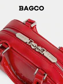 BAGCO 新款马卡龙波士顿包经典手提包和单肩包，适合通勤、送礼、购物、摄影 - 白色 - 查看 7