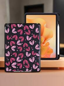 Cartoon-Herz-förmige Schutzhülle kompatibel mit iPad 10. Generation, iPad 7/8/9 10,2 Zoll, iPad Air 4/5. Generation 10,9 Zoll, Kindle Paperwhite 12. Generation 2024, Galaxy Tab A7 Lite 8,7", Tab S6 Lite 10,4", stoßfest und mit Einhand-Griff