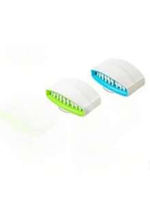 2pcs Kitchen Detachable Cleaning Brush, Creative Kitchen Knife, Fork, Chopsticks Cleaning Brush, Melon And Fruit Cleaning Brush, Suction Cup, Knife Brush