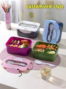 Custom High-Quality Takeout Portable Lunch Box, Plastic Bento Lunch Box, Large Capacity Lunch Box, Outdoor Lunch Box, Stylish Takeout Portable Meal Box