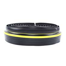 Rainaut 20Ft Garage Door Floor Strip Bottom Seal Threshold Rubber Weather Replacement US [Gift For Family&Friends] - Black+Yellow - View 7