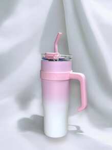 Termo de 1200 ml Flask con aislamiento frio/caliente, incluye tapa y popote - Multicolor - Ver 8