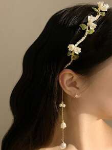 1 件优雅浪漫时尚女士头带，适合舞会和派对佩戴 - 金色 - 查看 6