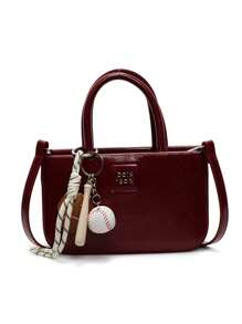 Fashionable Solid Color Simple Versatile Shoulder Bag Classic Popular Niche Design Handbag Elegant Adjustable Shoulder Strap Crossbody Bag, Suitable For Daily Travel Commuting Work Shopping Dating.