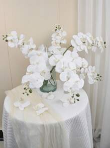 1 件/2 件/4 件 33.46 英寸人造蝴蝶兰 人造兰花茎植物家居婚礼装饰