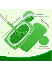 1pc (2/4/8/10/20pcs/Set) Reusable Mop Replacement Pads - Highly Absorbent, Easy To Clean Wet & Dry Floors, Washable Durable Replacement Mop Cloths, Dust Mop Heads, Soft Mop Pad Refill - Essential Cleaning Tool - Multicolor - View 2