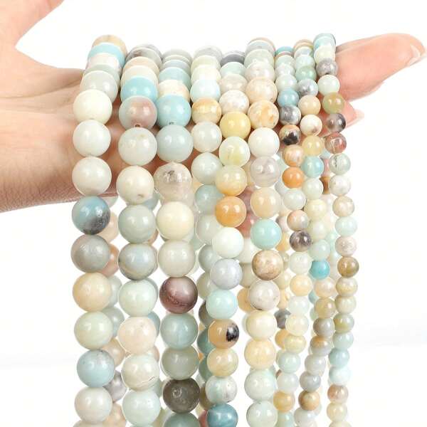 Natural Tianhe Stone Round Loose Beads, Used For Jewelry Making DIY Pendant Bracelet 8/10MM